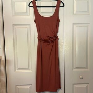 ann taylor burnt orange dress in size medium petite